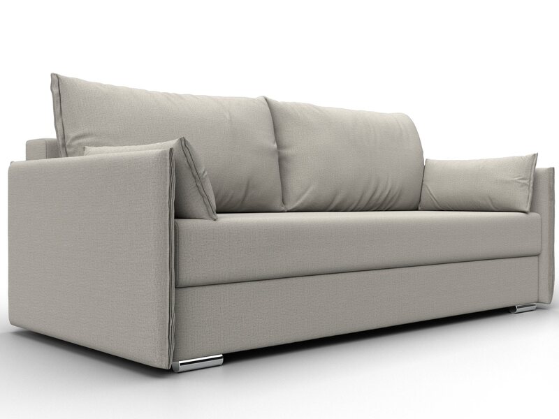 Диван прямой Сайгон, Рогожка, Амур 02 бежевый