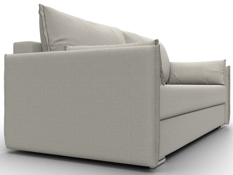 Диван прямой Сайгон, Рогожка, Амур 02 бежевый