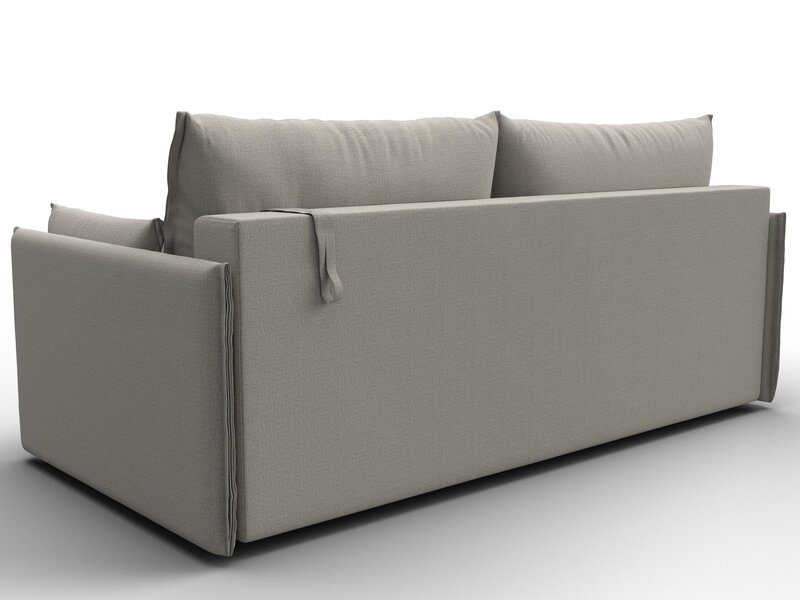 Диван прямой Сайгон, Рогожка, Амур 02 бежевый