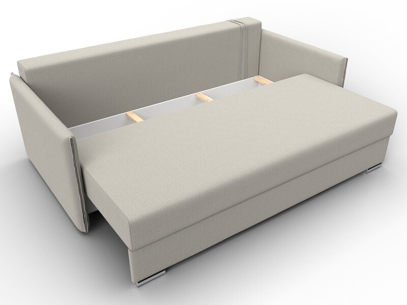 Диван прямой Сайгон, Рогожка, Амур 02 бежевый