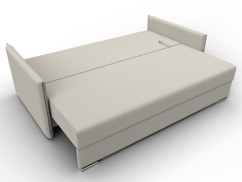 Диван прямой Сайгон, Рогожка, Амур 02 бежевый