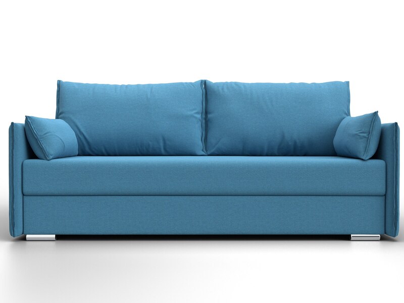 Диван прямой Сайгон, Рогожка, Амур 10 голубой