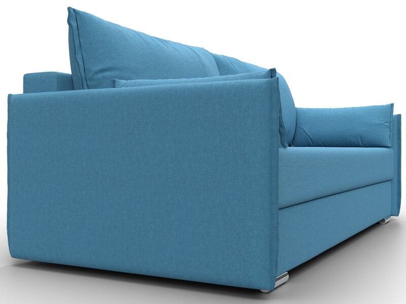 Диван прямой Сайгон, Рогожка, Амур 10 голубой