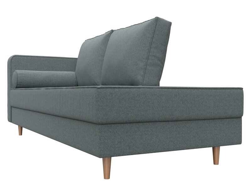 Кушетка Прайм левая, Рогожка, Амур 07 серый