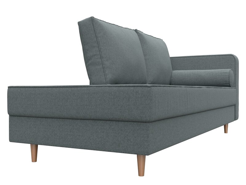 Кушетка Прайм правая, Рогожка, Амур 07 серый