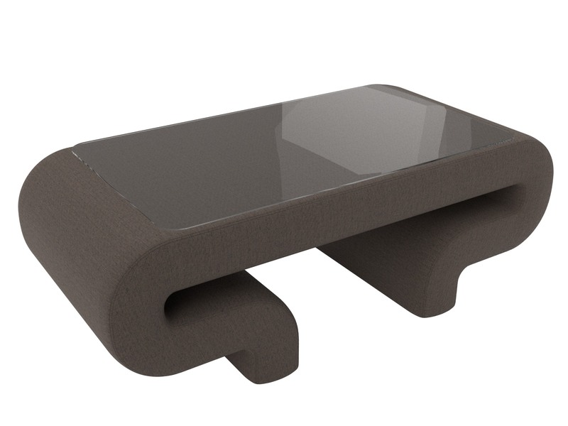 Стол Волна, Рогожка, Амур 05 коричневый