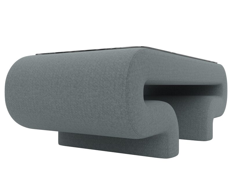 Стол Волна, Рогожка, Амур 07 серый