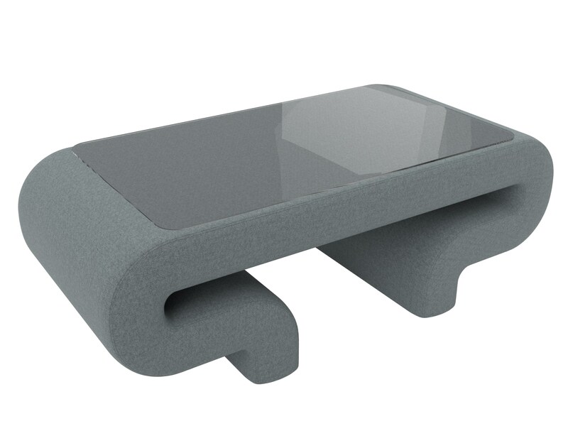 Стол Волна, Рогожка, Амур 07 серый