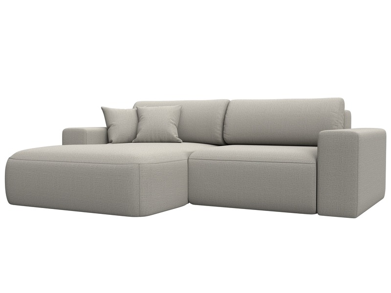 Диван угловой Лига-036 НПБ Классик левый угол, Рогожка, Амур 02 бежевый