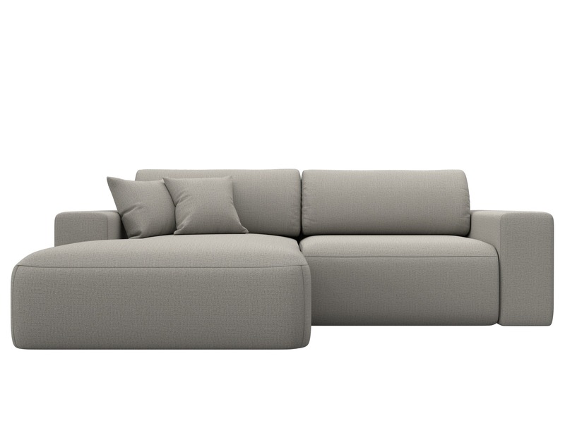 Диван угловой Лига-036 НПБ Классик левый угол, Рогожка, Амур 02 бежевый