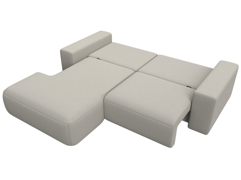 Диван угловой Лига-036 НПБ Классик левый угол, Рогожка, Амур 02 бежевый