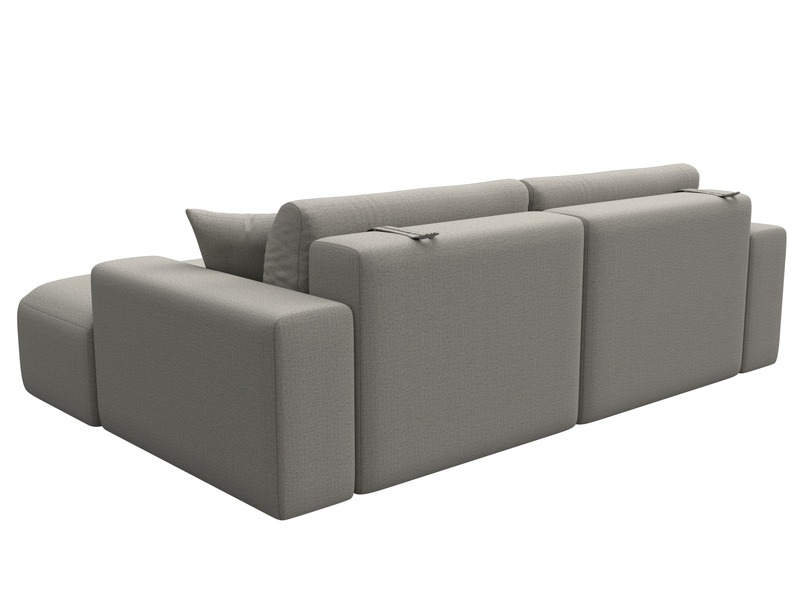 Диван угловой Лига-036 НПБ Классик правый угол, Рогожка, Амур 02 бежевый