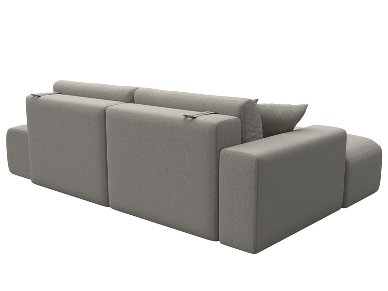 Диван угловой Лига-036 НПБ Модерн левый угол, Рогожка, Амур 02 бежевый