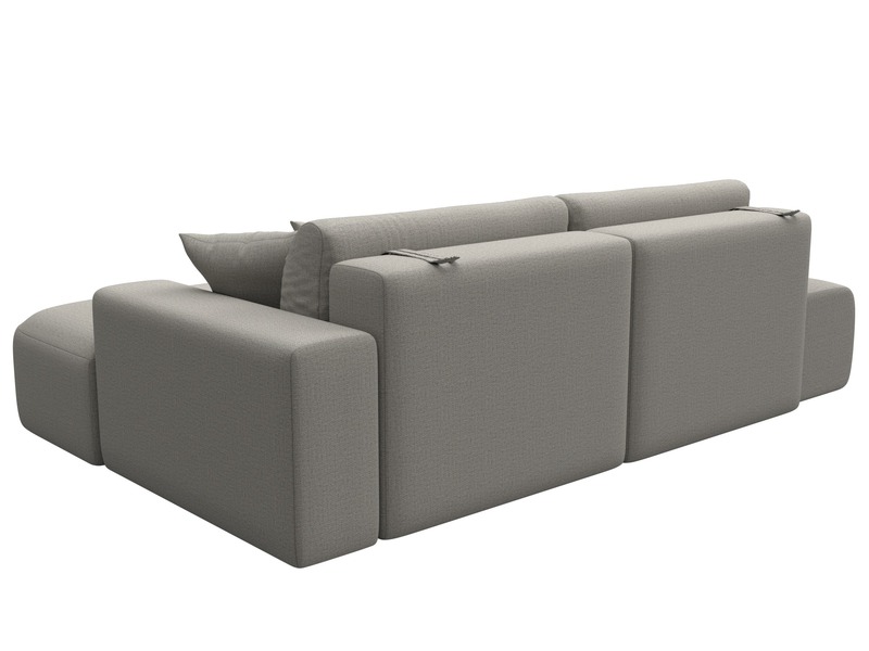 Диван угловой Лига-036 НПБ Модерн правый угол, Рогожка, Амур 02 бежевый