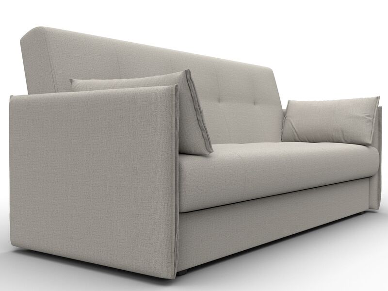 Диван-книжка Лига-018, Рогожка, Амур 02 бежевый