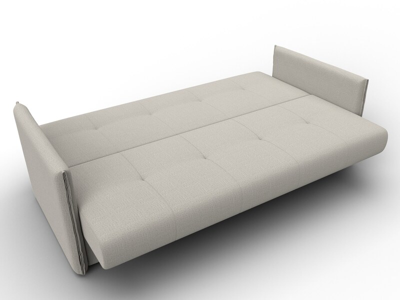 Диван-книжка Лига-018, Рогожка, Амур 02 бежевый