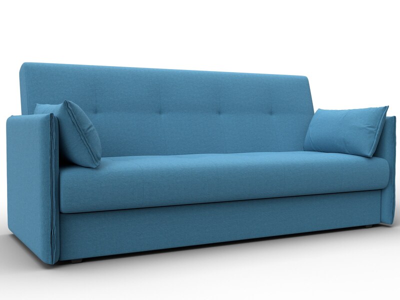 Диван-книжка Лига-018, Рогожка, Амур 10 голубой