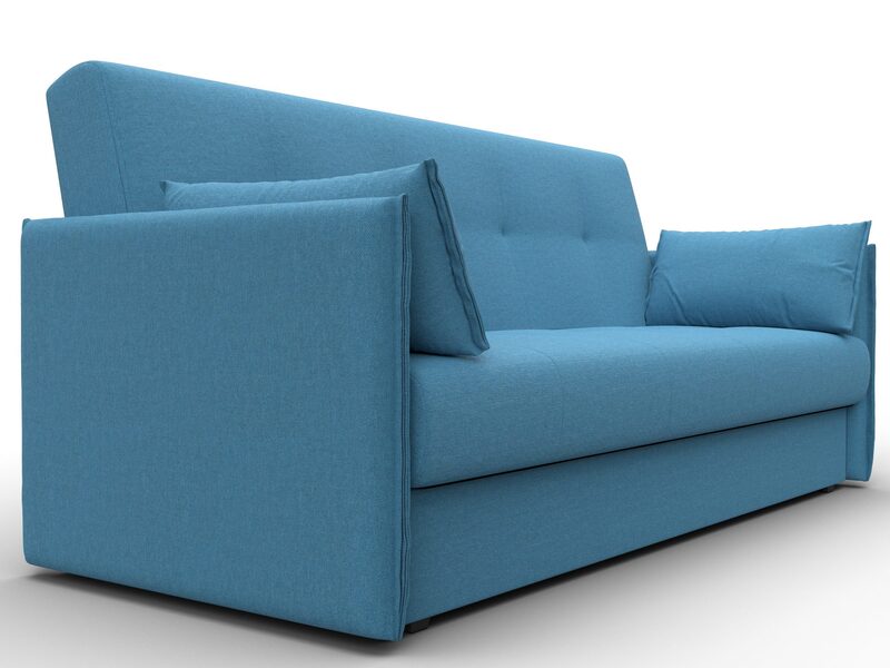 Диван-книжка Лига-018, Рогожка, Амур 10 голубой