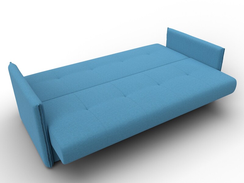 Диван-книжка Лига-018, Рогожка, Амур 10 голубой