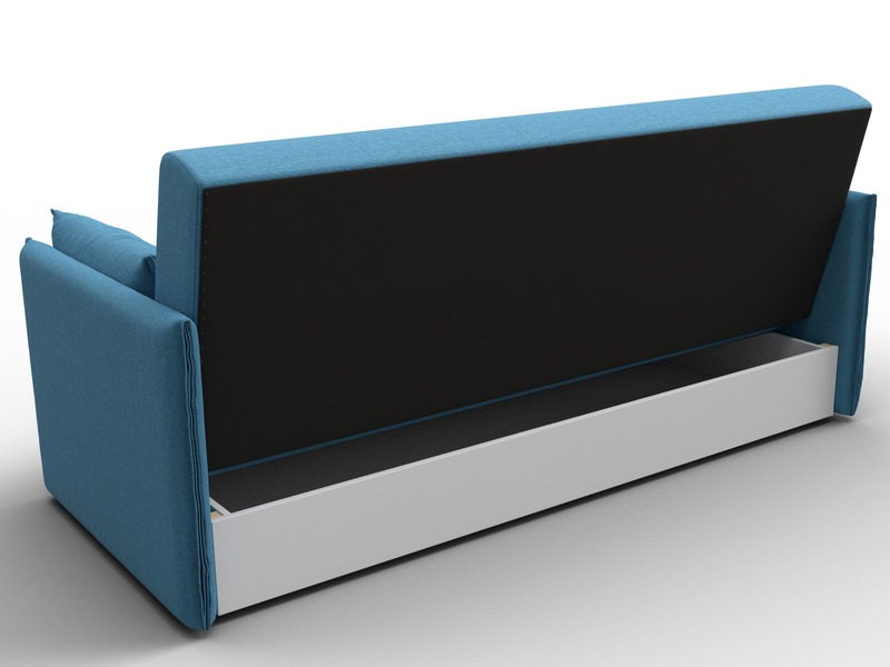 Диван-книжка Лига-018, Рогожка, Амур 10 голубой