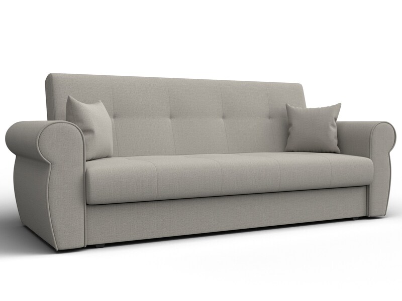 Диван-книжка Лига-019, Рогожка, Амур 02 бежевый