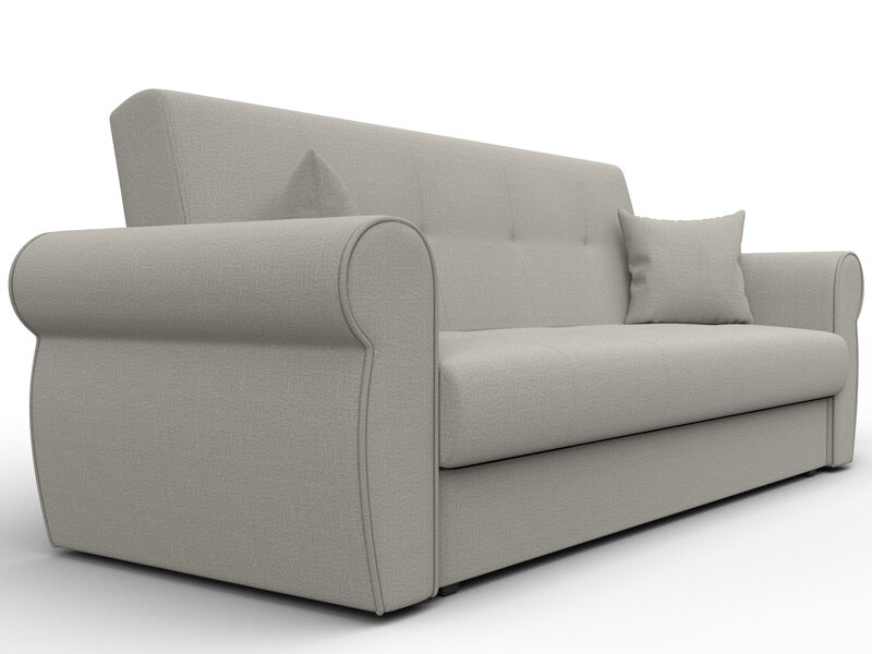 Диван-книжка Лига-019, Рогожка, Амур 02 бежевый