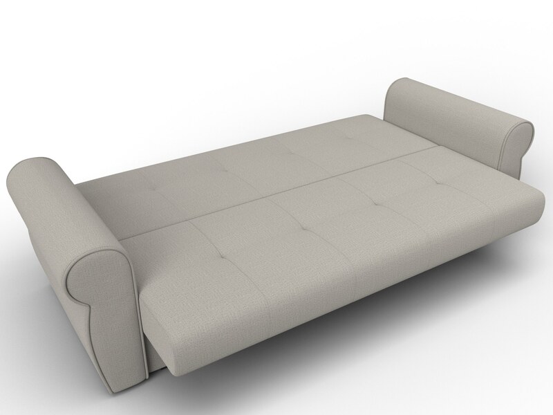 Диван-книжка Лига-019, Рогожка, Амур 02 бежевый