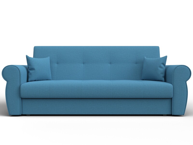 Диван-книжка Лига-019, Рогожка, Амур 10 голубой