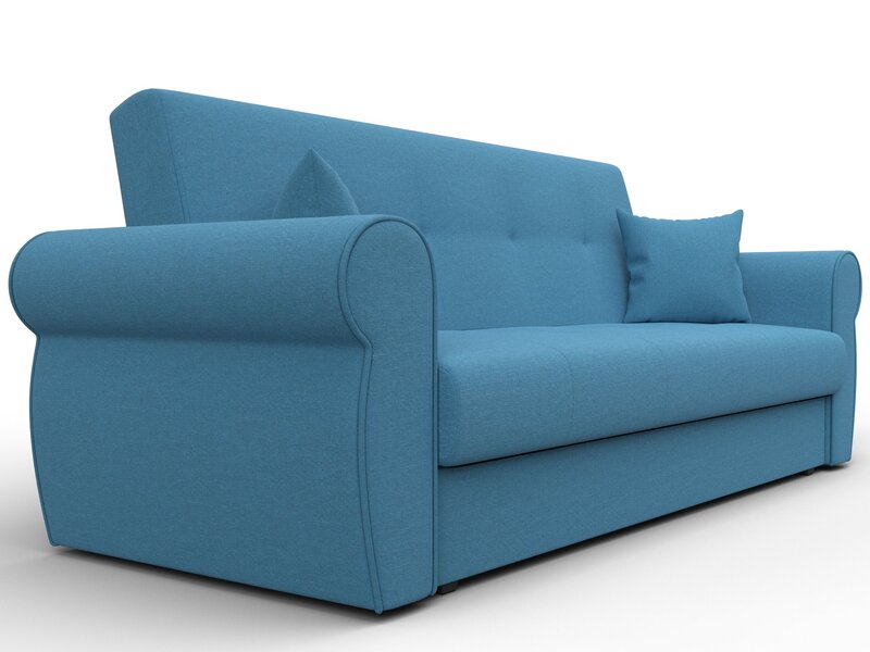 Диван-книжка Лига-019, Рогожка, Амур 10 голубой