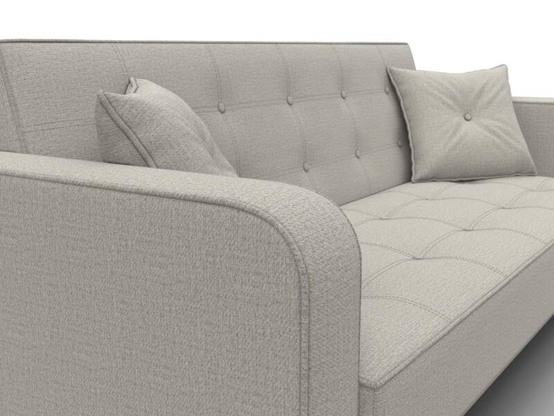 Диван-книжка Тур, Рогожка, Амур 02 бежевый