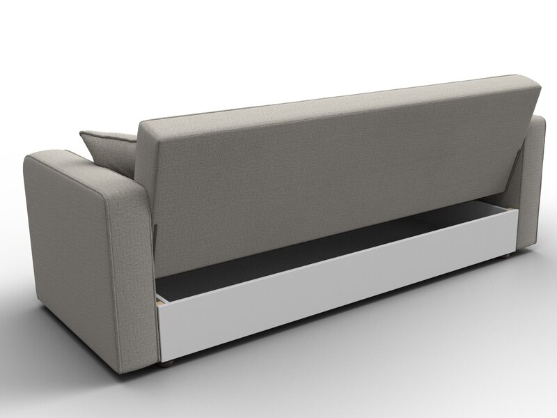 Диван-книжка Тур, Рогожка, Амур 02 бежевый