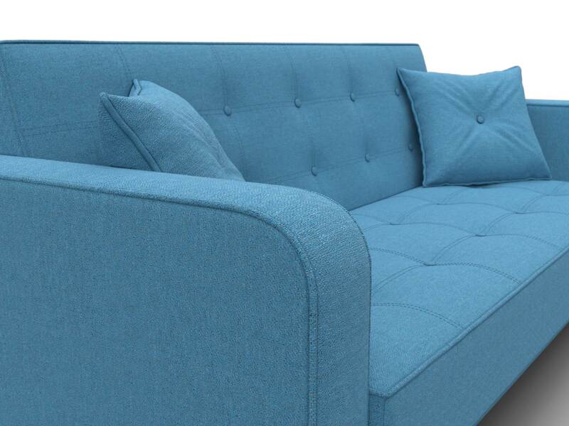 Диван-книжка Тур, Рогожка, Амур 10 голубой