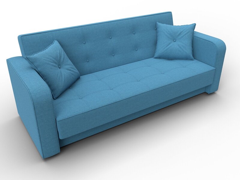 Диван-книжка Тур, Рогожка, Амур 10 голубой