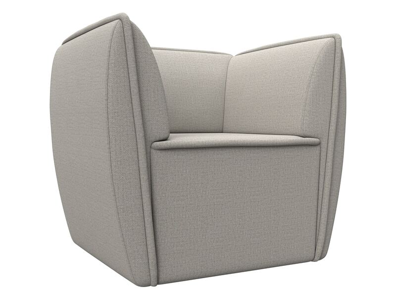 Кресло Бергамо, Рогожка, Амур 02 бежевый