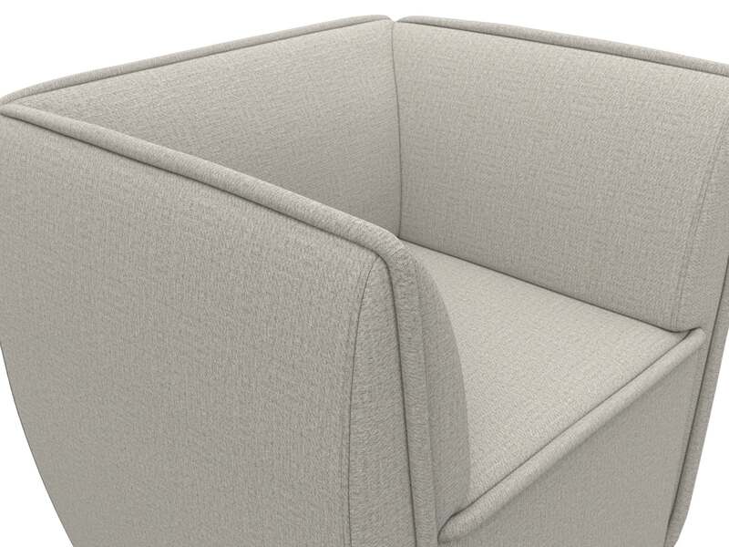 Кресло Бергамо, Рогожка, Амур 02 бежевый