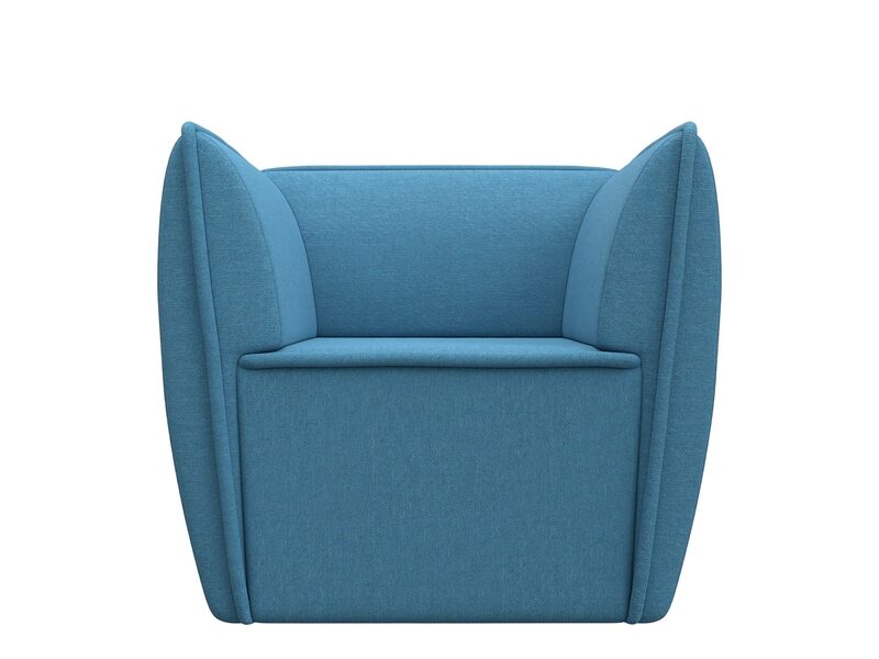 Кресло Бергамо, Рогожка, Амур 10 голубой