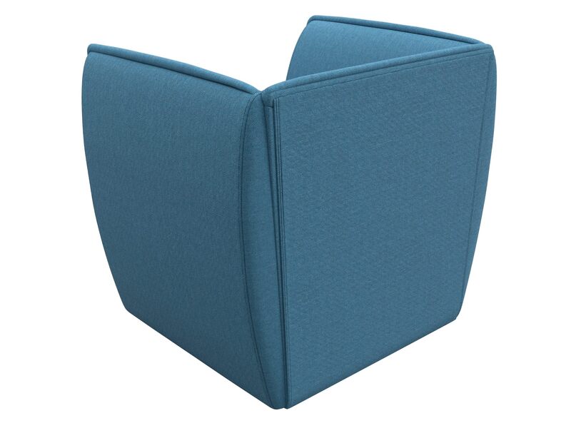 Кресло Бергамо, Рогожка, Амур 10 голубой