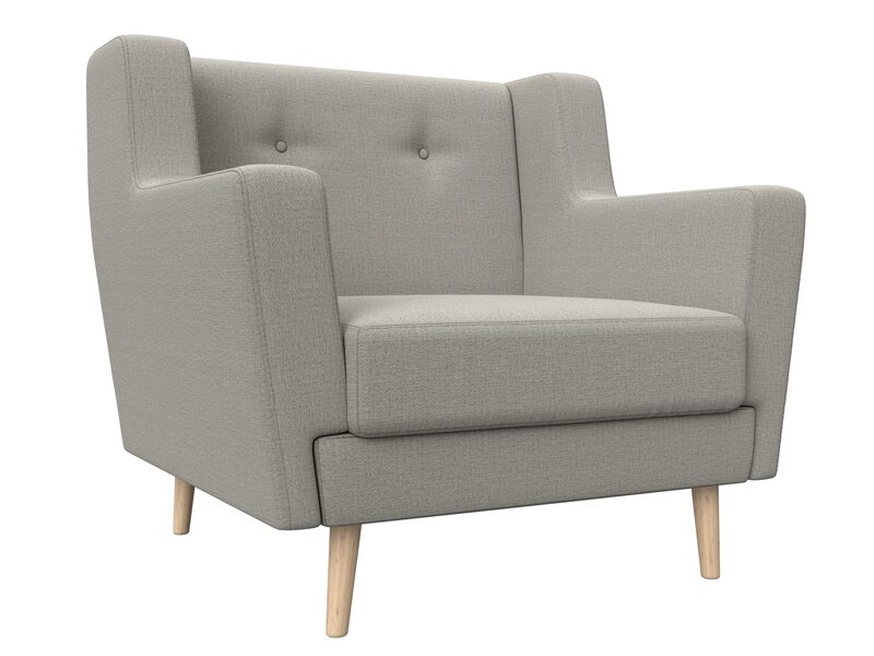 Кресло Брайтон, Рогожка, Амур 02 бежевый