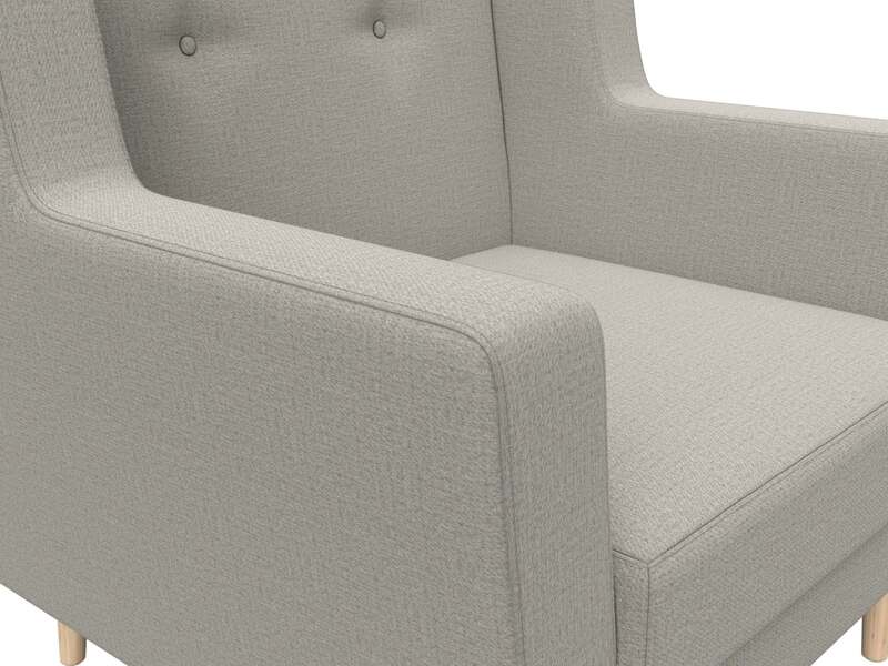 Кресло Брайтон, Рогожка, Амур 02 бежевый