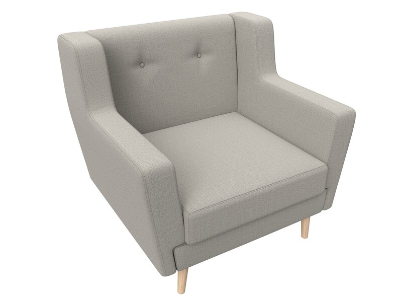 Кресло Брайтон, Рогожка, Амур 02 бежевый