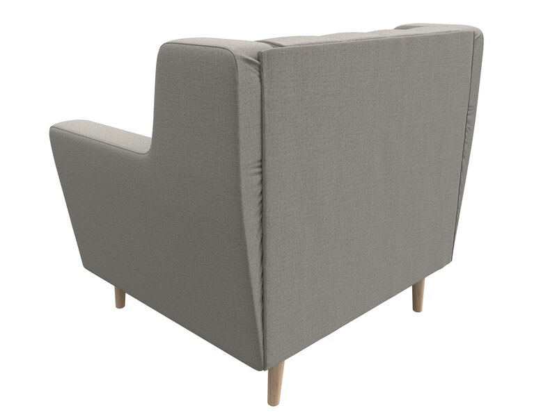 Кресло Брайтон Люкс, Рогожка, Амур 02 бежевый