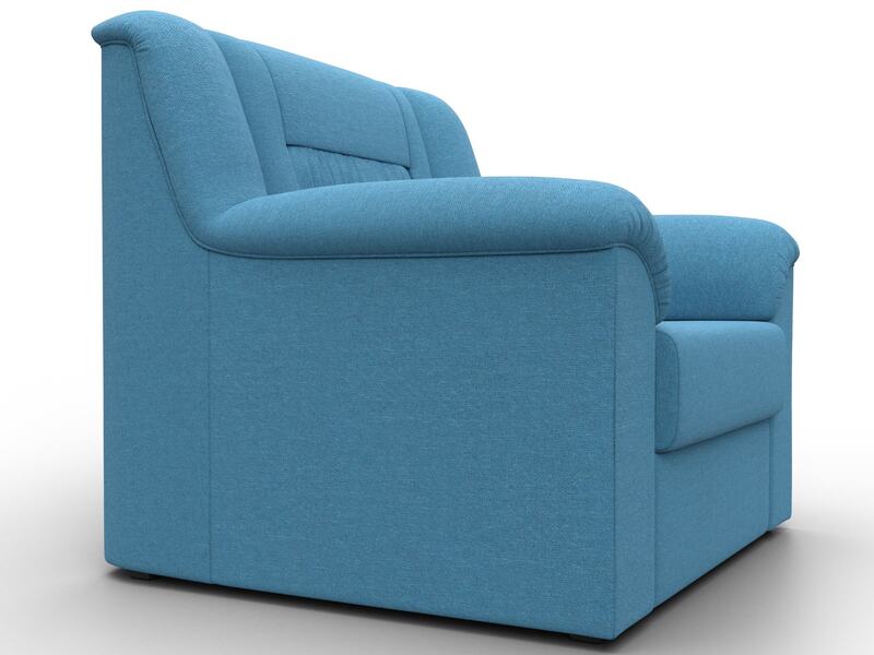 Кресло Карелия, Рогожка, Амур 10 голубой