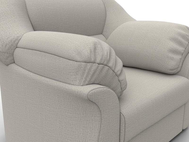 Кресло Карнелла, Рогожка, Амур 02 бежевый