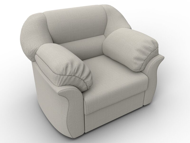 Кресло Карнелла, Рогожка, Амур 02 бежевый