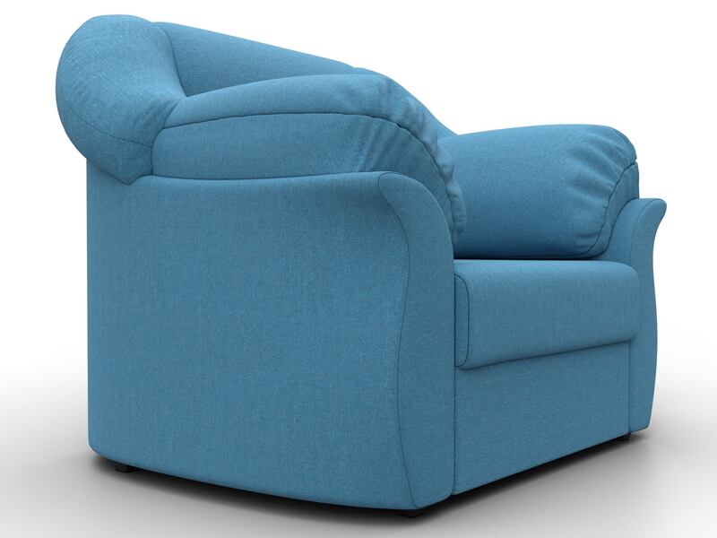 Кресло Карнелла, Рогожка, Амур 10 голубой