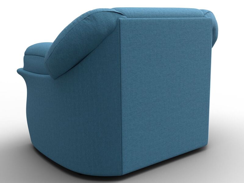 Кресло Карнелла, Рогожка, Амур 10 голубой