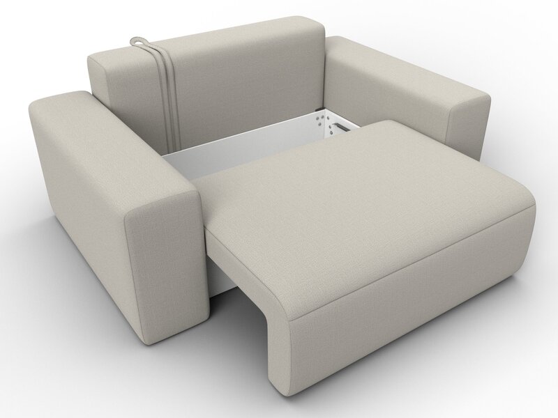 Кресло Лига-036 НПБ, Рогожка, Амур бежевый