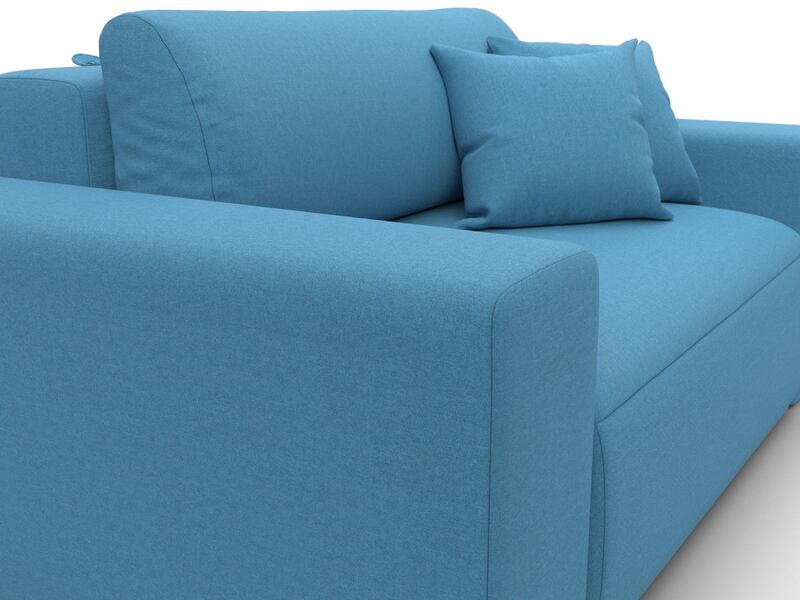 Кресло Лига-036 НПБ, Рогожка, Амур голубой