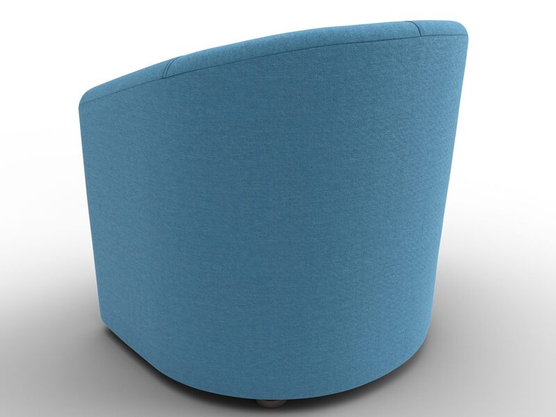 Кресло Норден, Рогожка, Амур 10 голубой