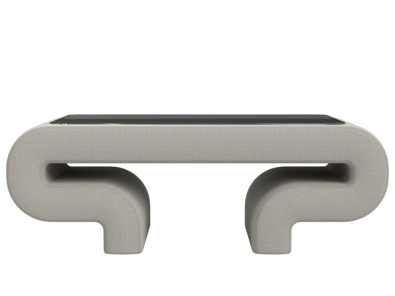 Стол Волна, Рогожка, Амур 02 бежевый